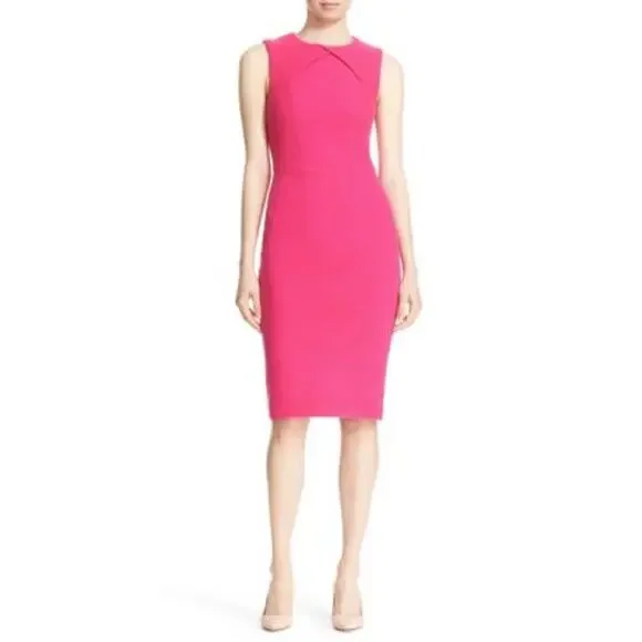 Bodycon Dress Ted Baker Pink Midi Dress Ted Baker Lounia Fluted